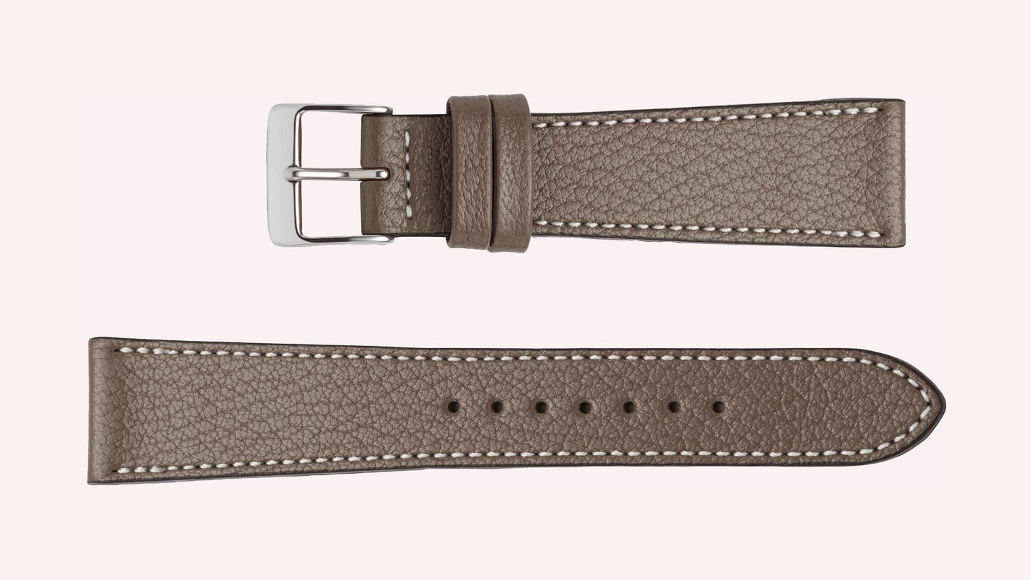 bracelet Goat cuir chèvre lumeville montre vintage gris taupe