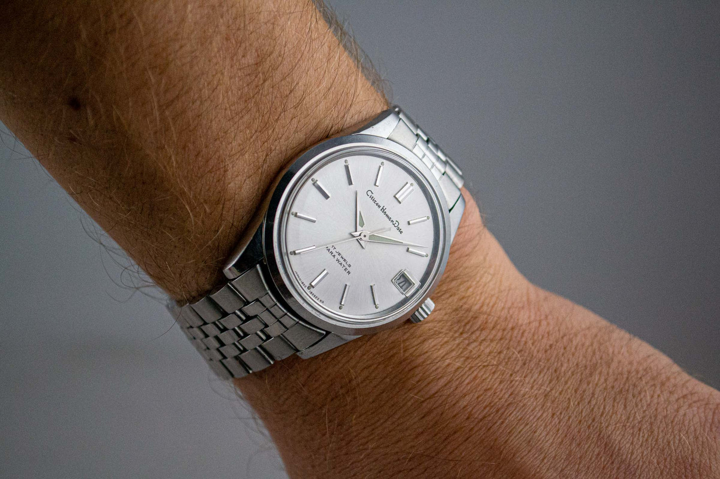 Citizen Homer Date 63-1019 1601 lumeville montre vintage