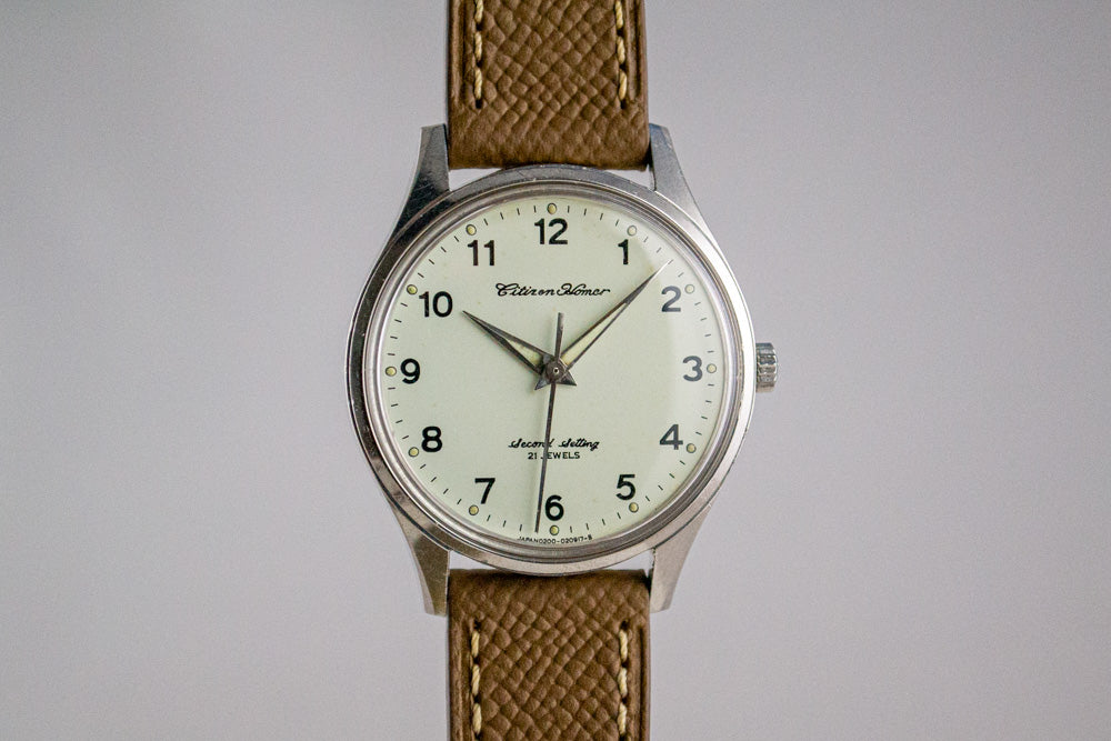 Citizen Homer Second Setting Railway JNR lumeville montre vintage