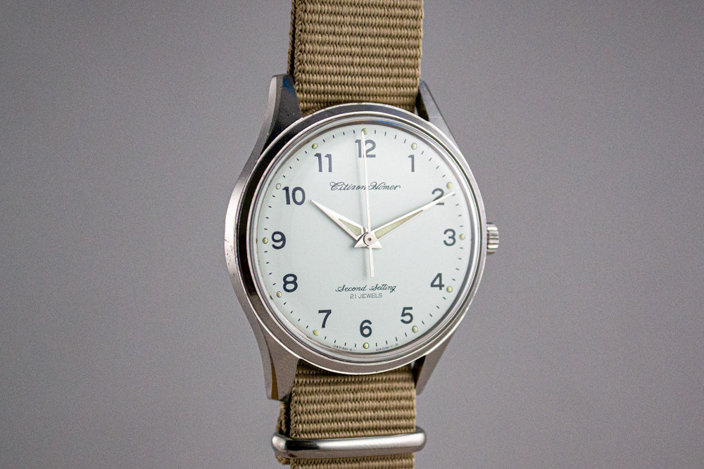 Citizen Homer Second Setting Railway JNR lumeville montre vintage
