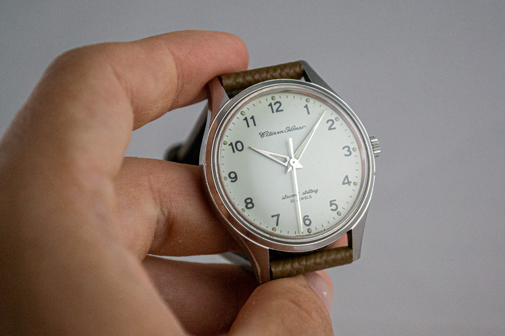 Citizen Homer Second Setting Railway JNR lumeville montre vintage