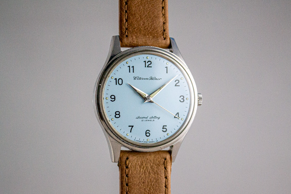 Citizen Homer Second Setting Railway JNR lumeville montre vintage