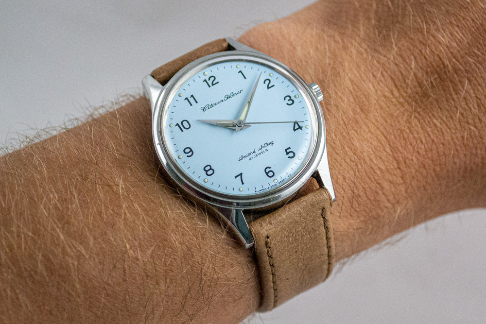 Citizen Homer Second Setting Railway JNR lumeville montre vintage