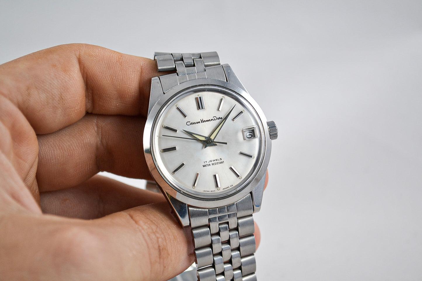 Citizen Homer Date 63-1019 lumeville montre vintage