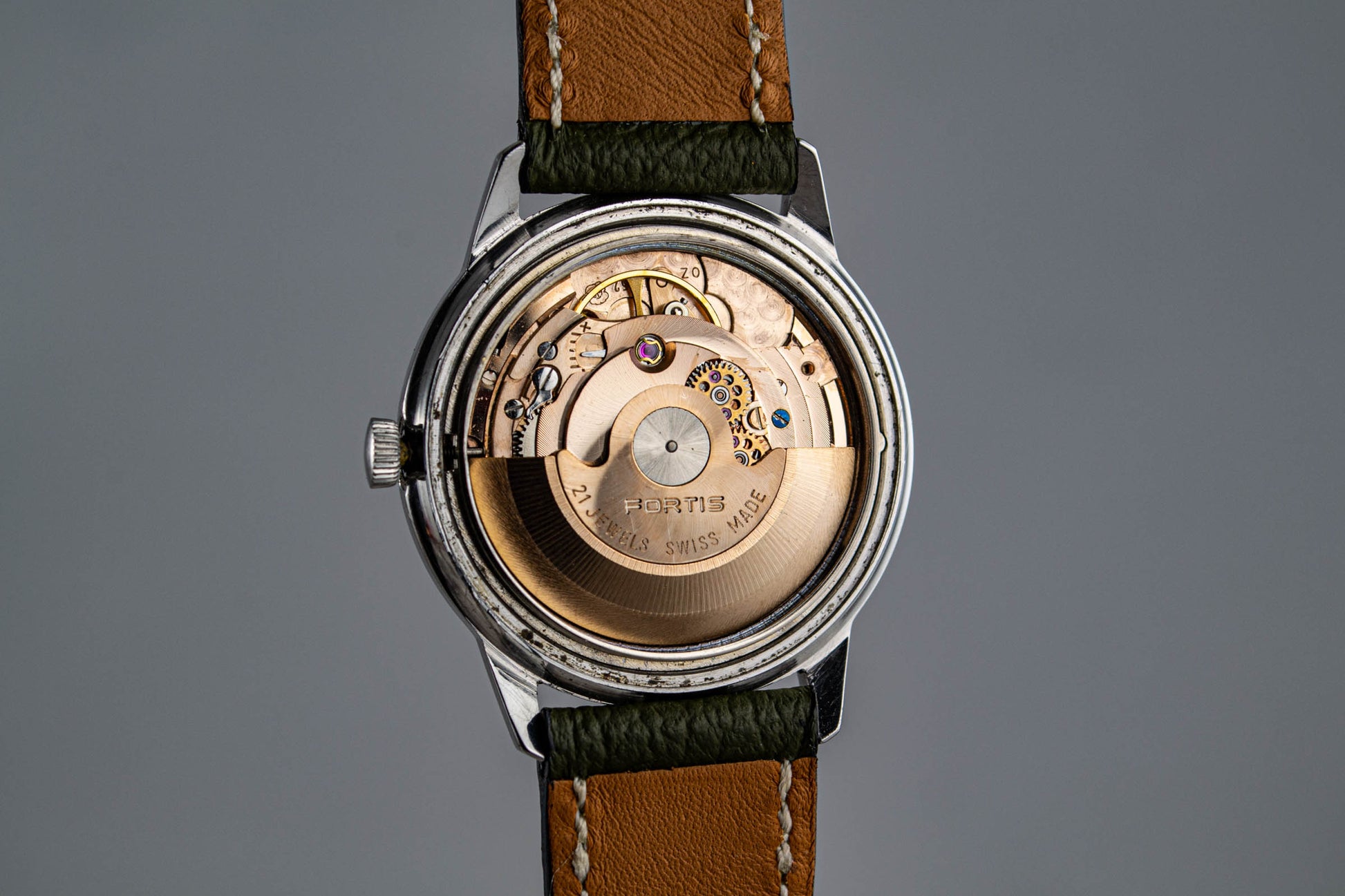 Bracelet LumeVille GOAT Olive montre vintage