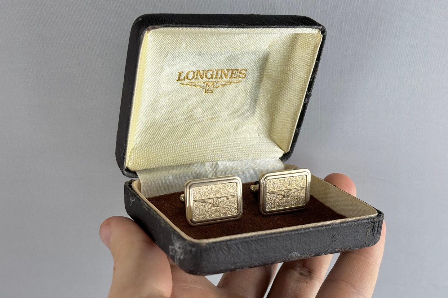 Longines - Boutons de manchette dorées