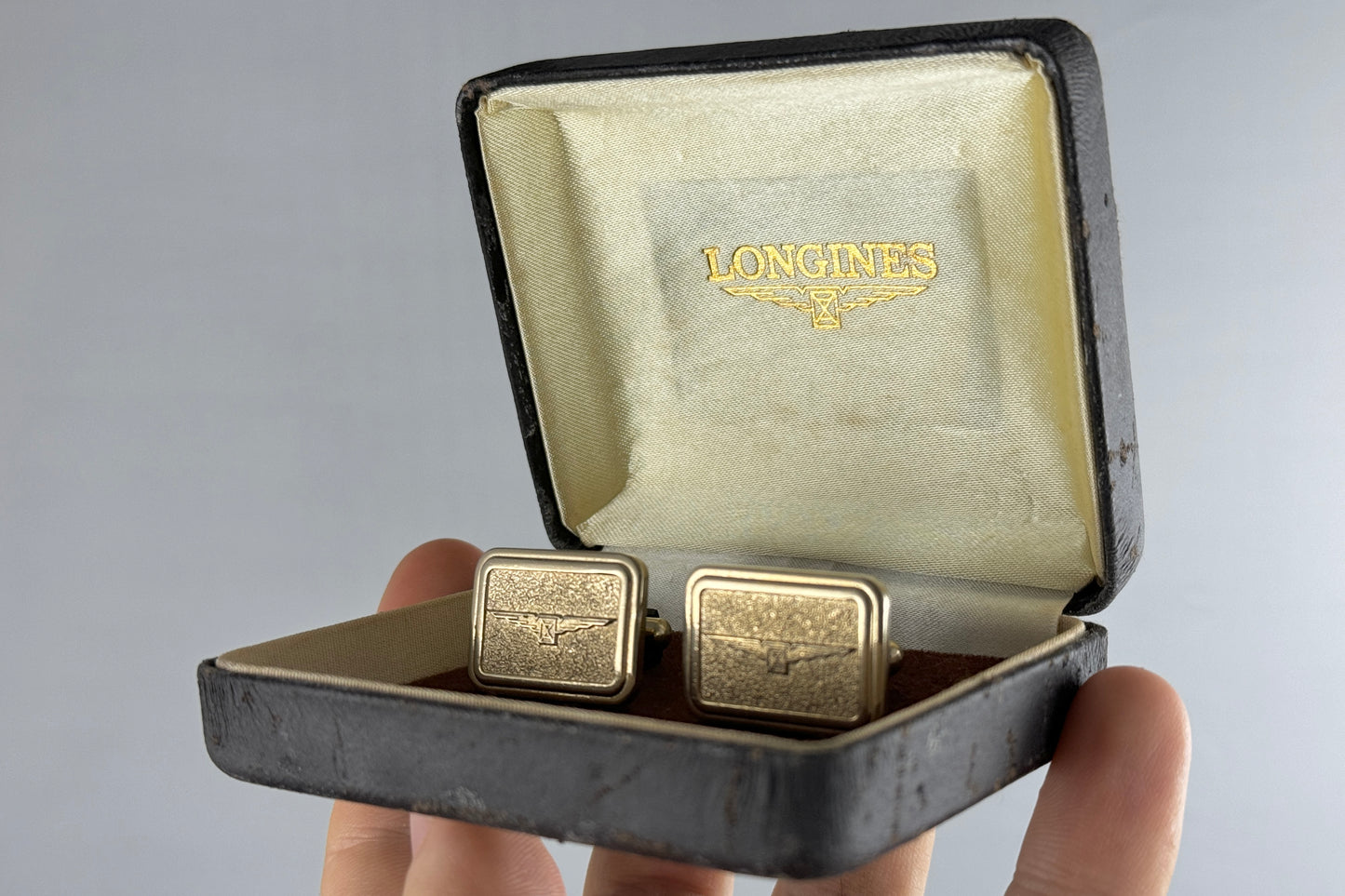 Longines - Boutons de manchette dorées