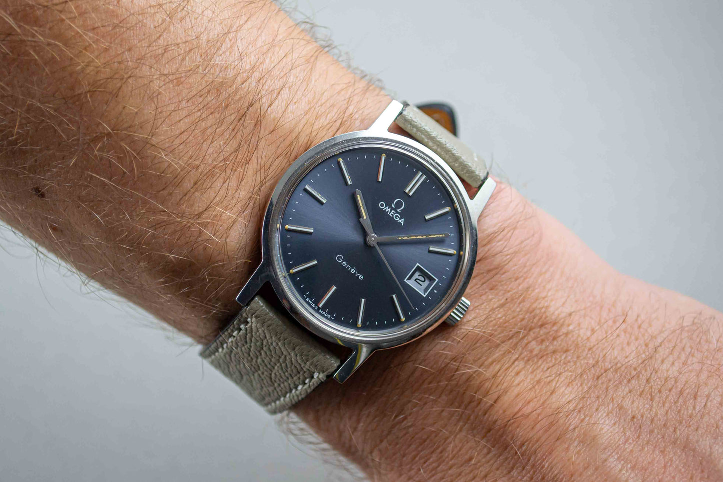 Omega Genève 1360098 Cadran Bleu de 1972