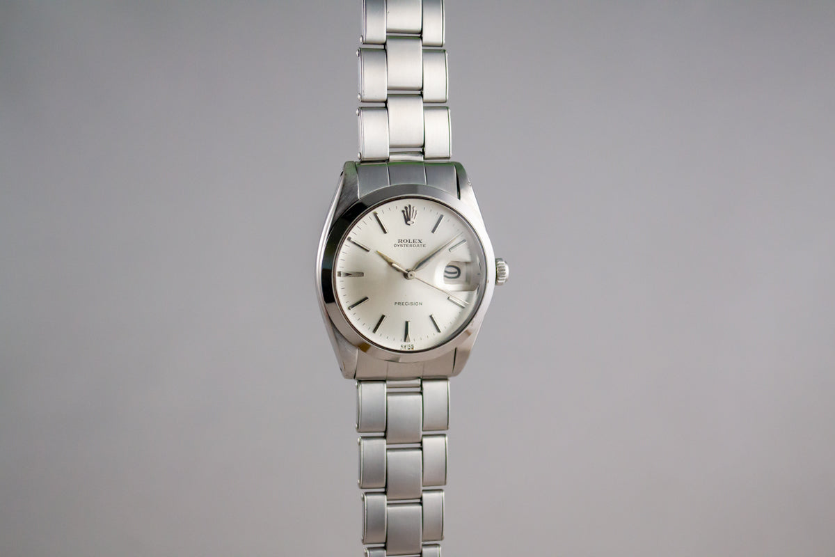 Rolex OysterDate Precision 6694 No Lume lumeville montre vintage