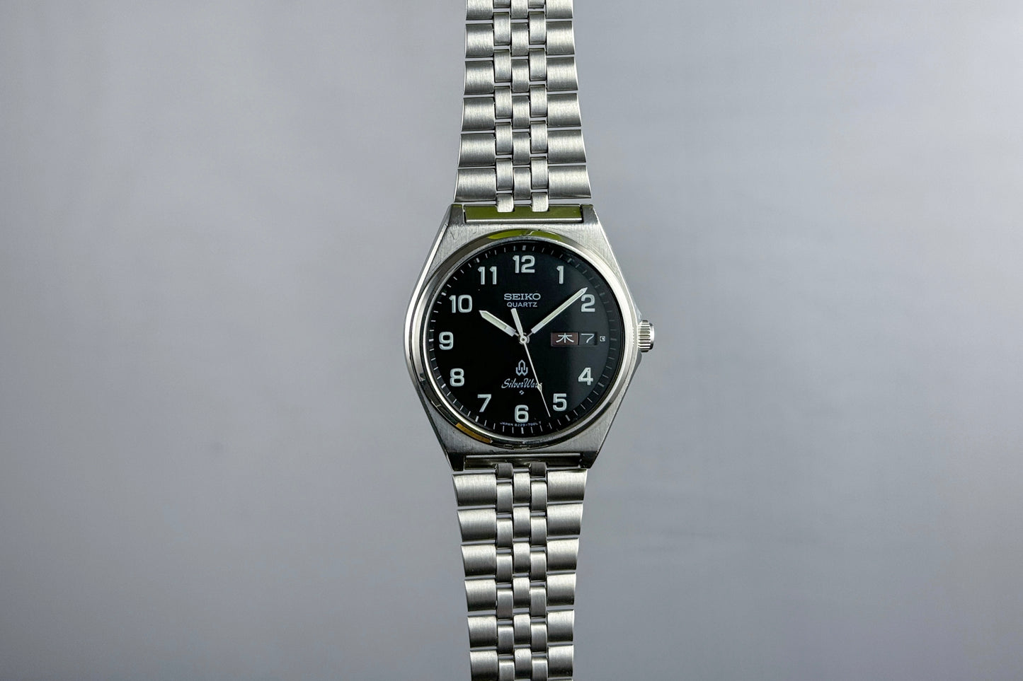 Seiko Quartz Silverwave 8229-7000 lumeville montre vintage