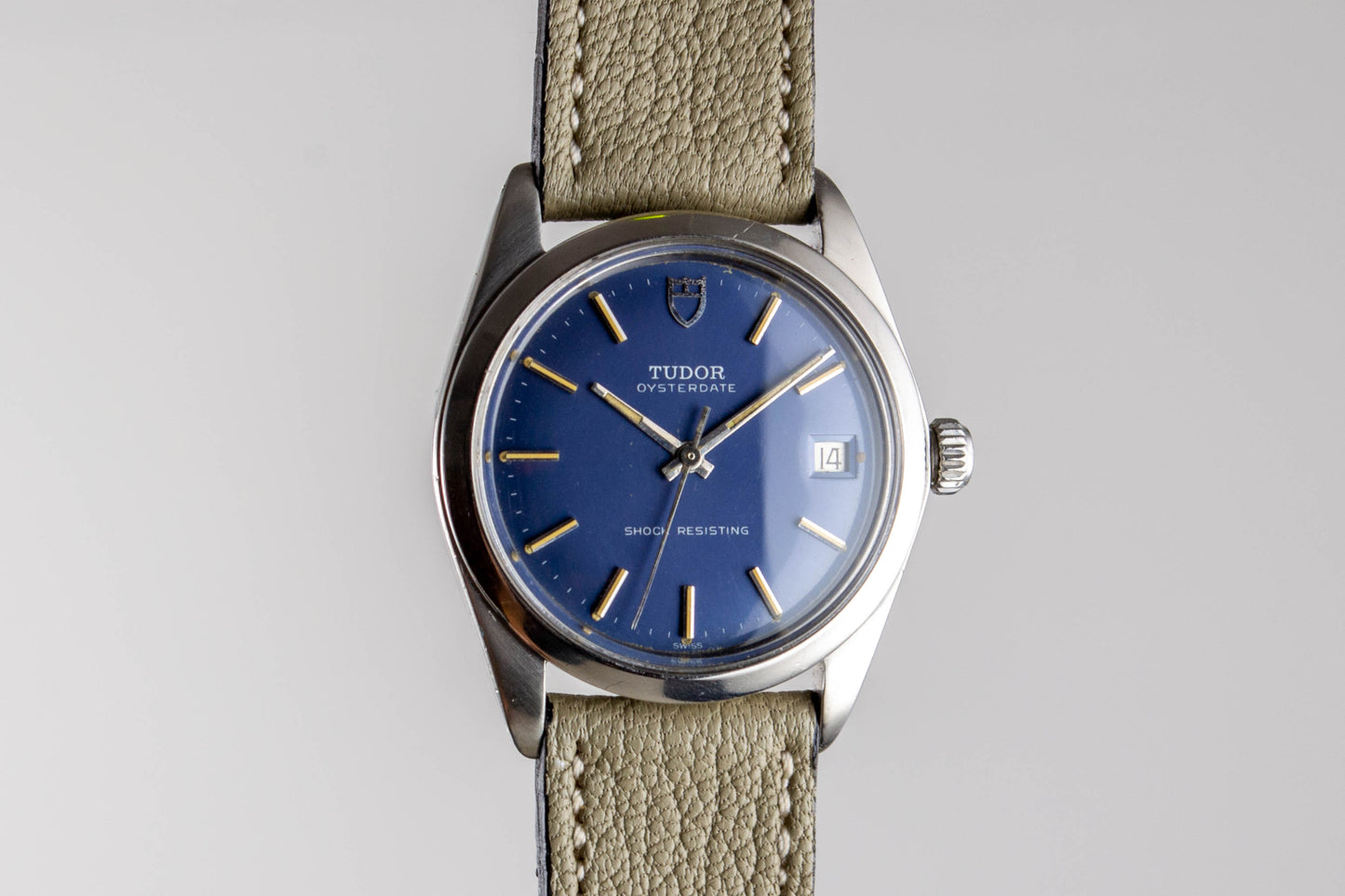 Tudor Oysterdate 7992-0 Bleue lumeville montre vintage