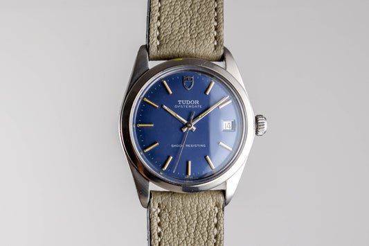 Tudor Oysterdate 7992-0 Bleue lumeville montre vintage