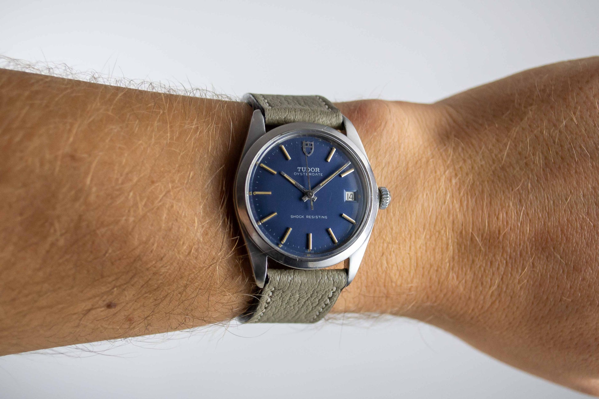 Tudor Oysterdate 7992-0 Bleue lumeville montre vintage