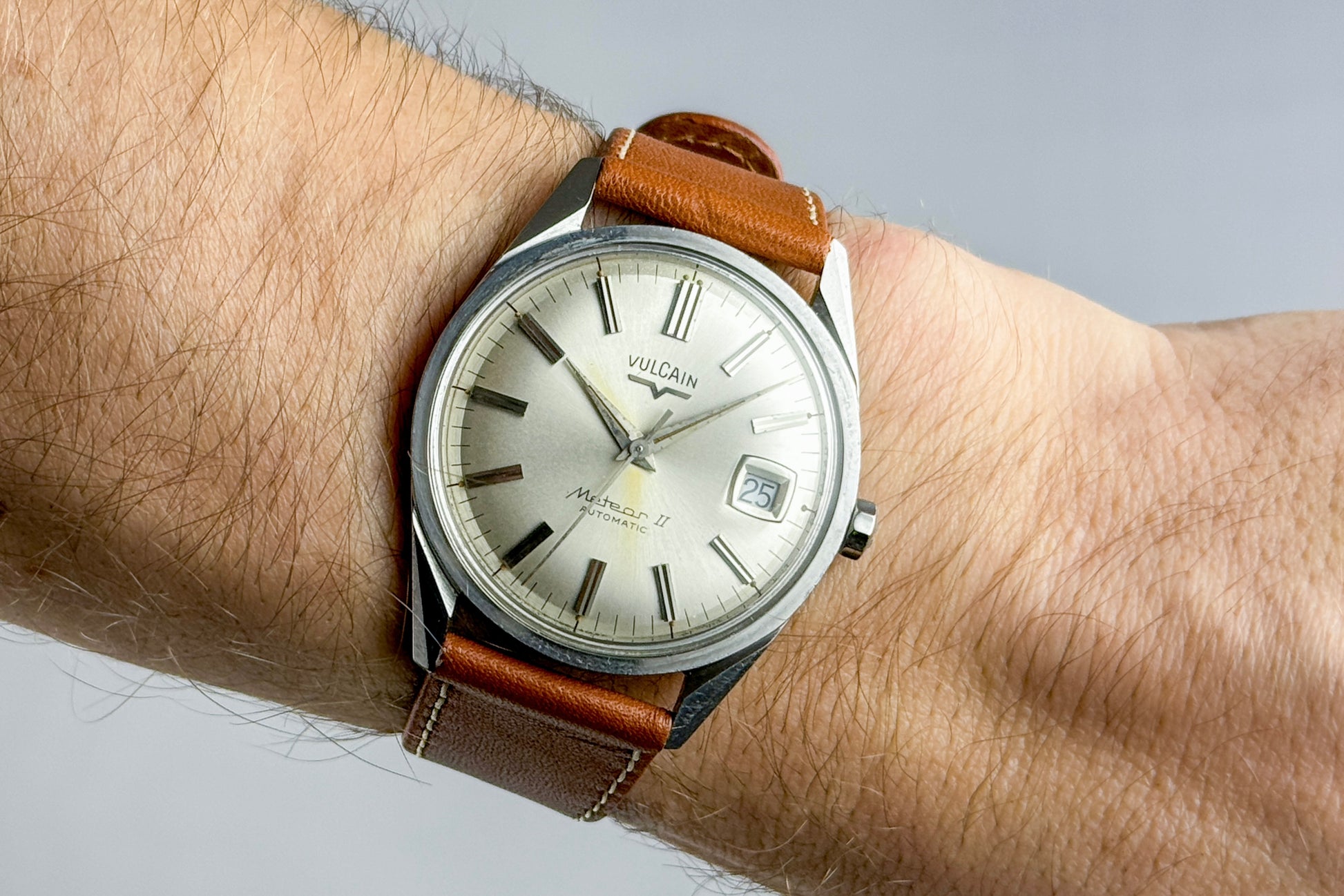 Vulcain Meteor II Automatique lumeville montre vintage