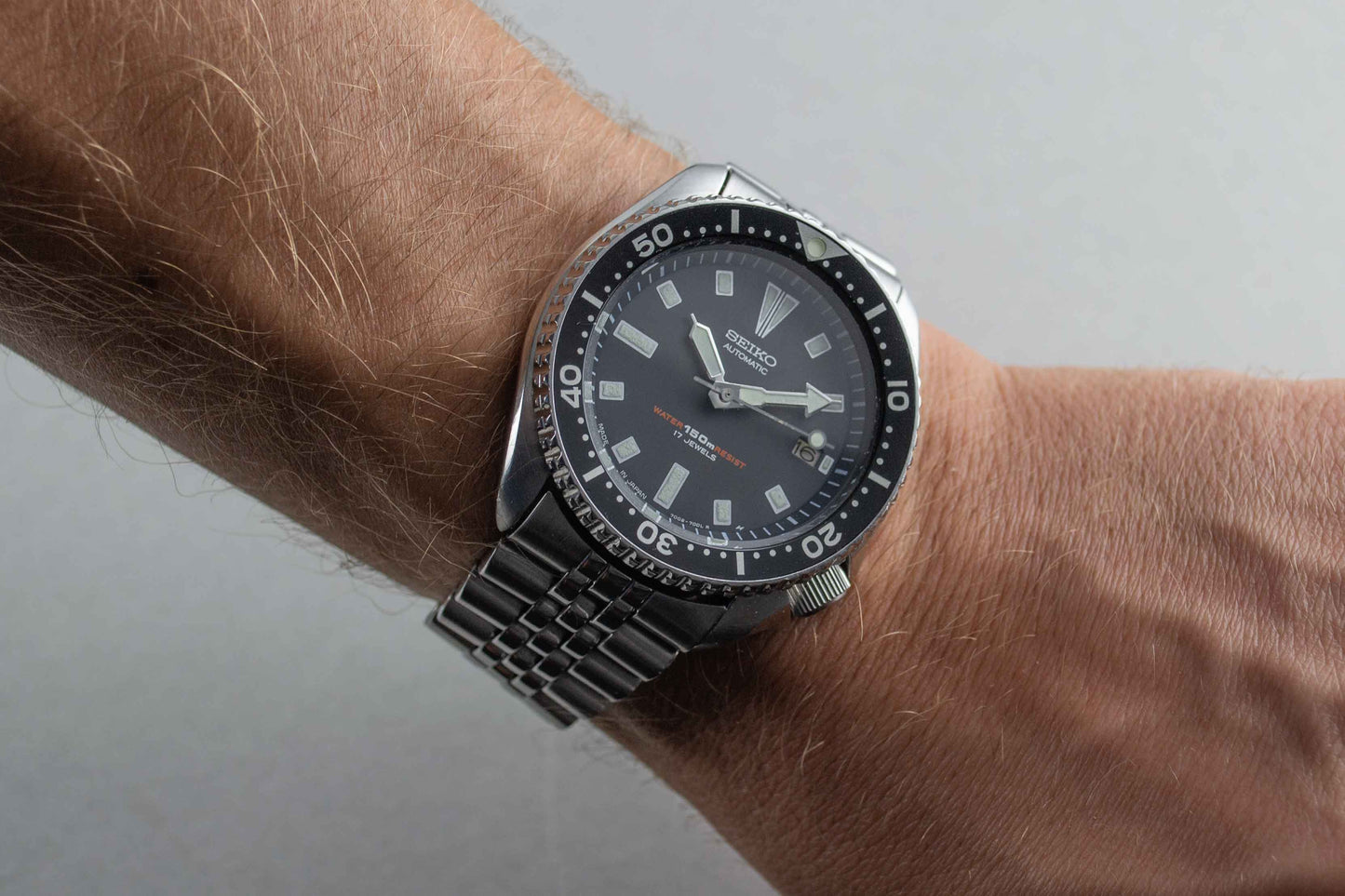 lumeville montre vintage Seiko Diver 7002-7001 JDM patine plongee icone