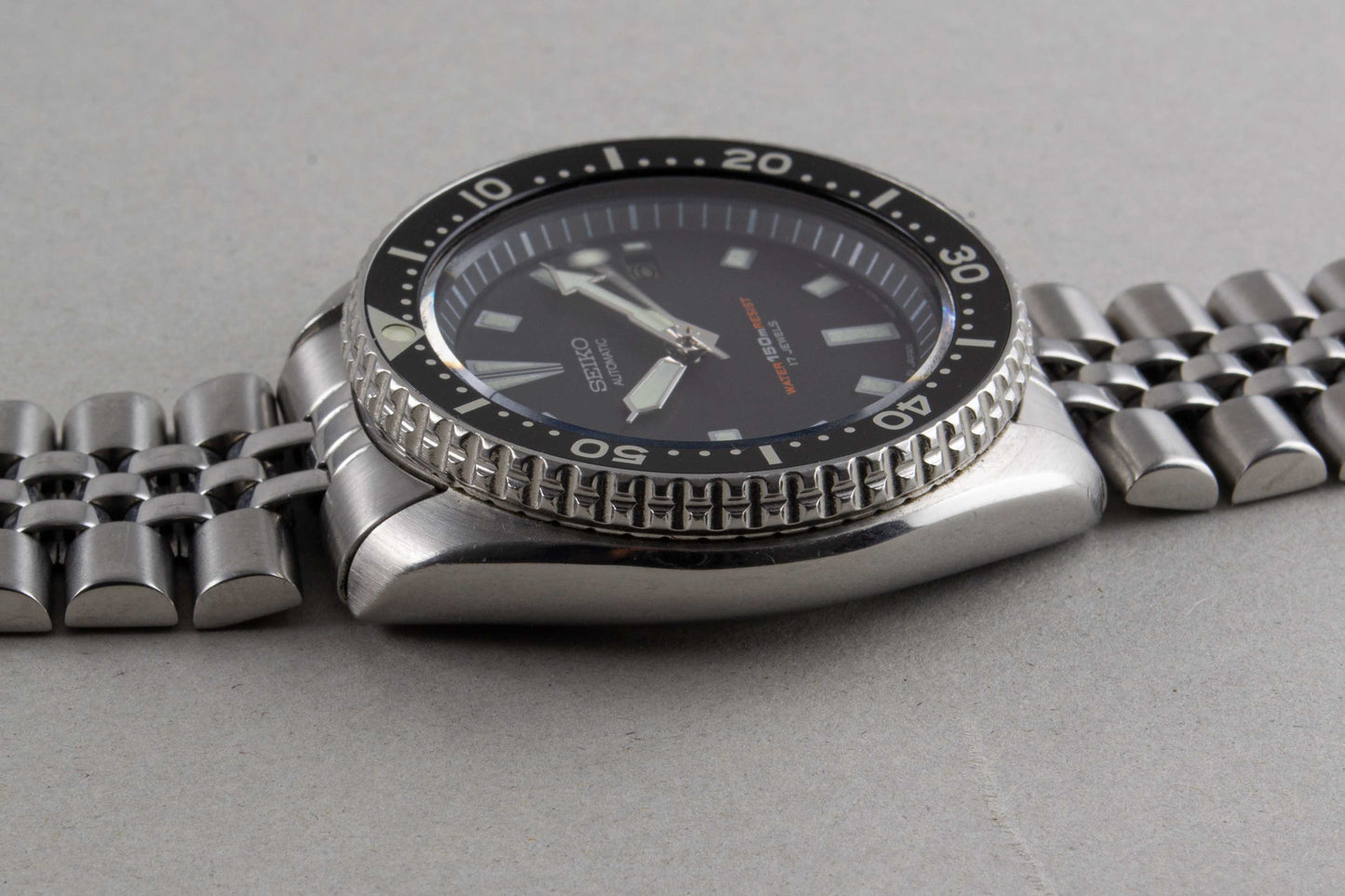 lumeville montre vintage Seiko Diver 7002-7001 JDM patine plongee icone