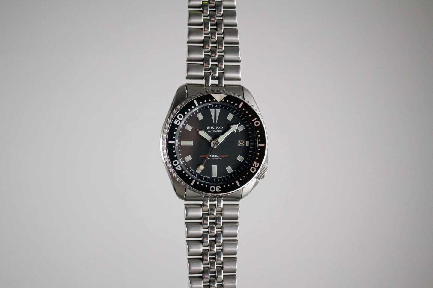 lumeville montre vintage Seiko Diver 7002-7001 JDM patine plongee icone