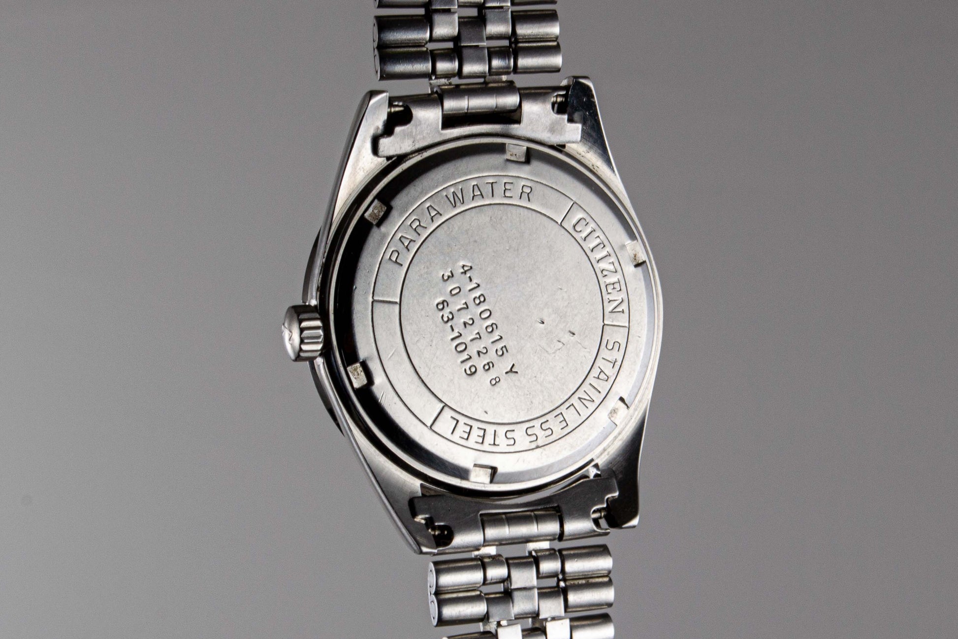 montre vintage Citizen Homer Date 63-1019 Bleue lumeville_
