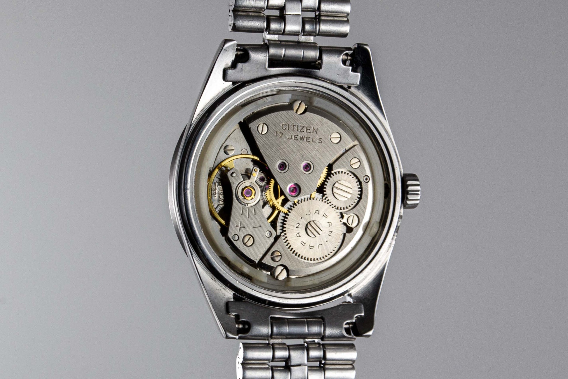 montre vintage Citizen Homer Date 63-1019 Bleue lumeville_
