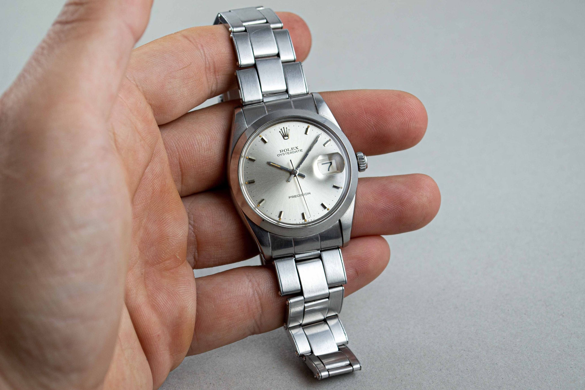 montre vintage Rolex OysterDate 6694 Precision lumeville