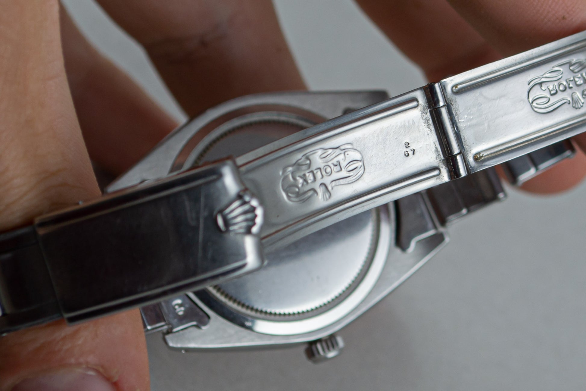 montre vintage Rolex OysterDate 6694 Precision lumeville