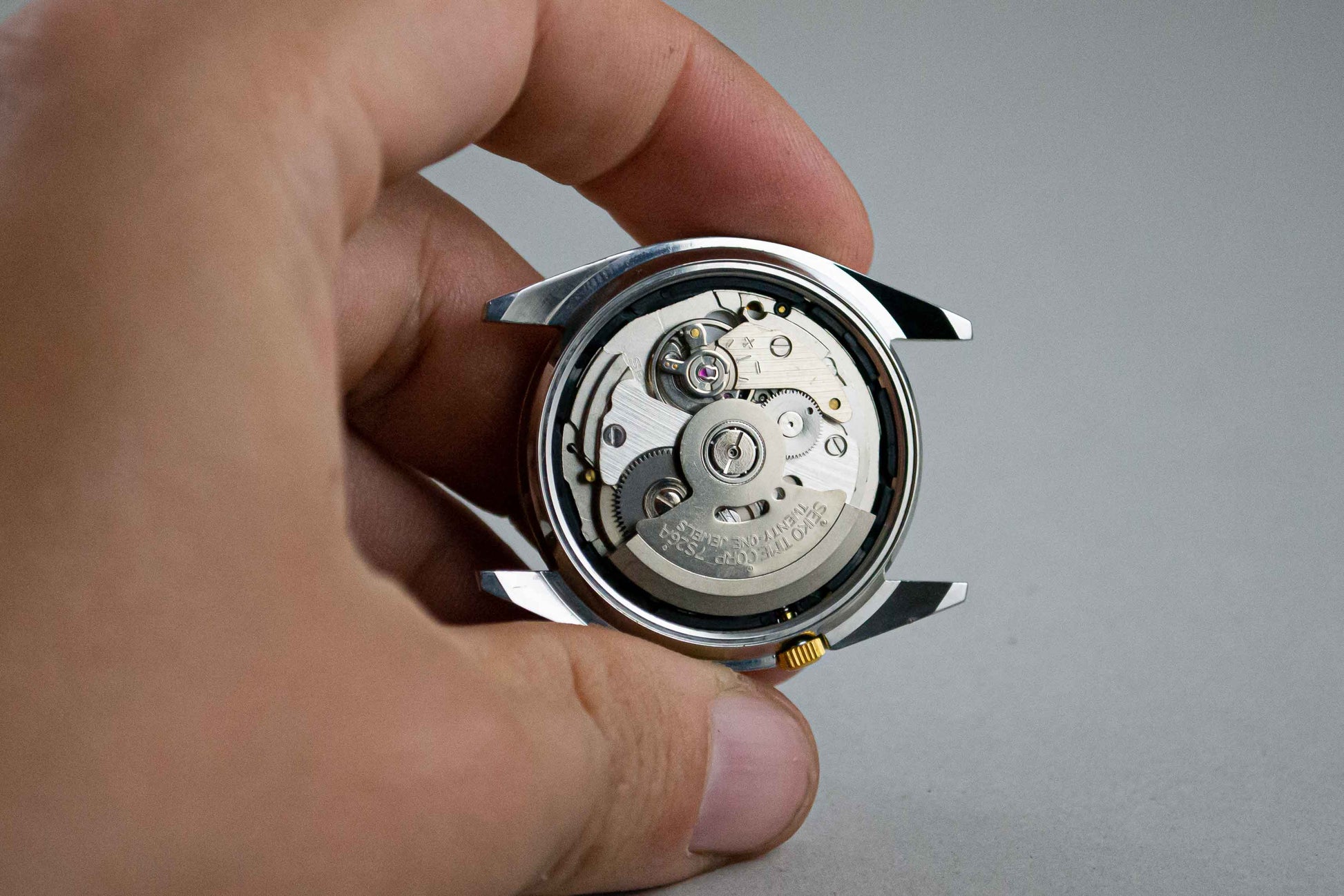 montre vintage Seiko "Datejust" SNXJ92 Or Acier lumeville