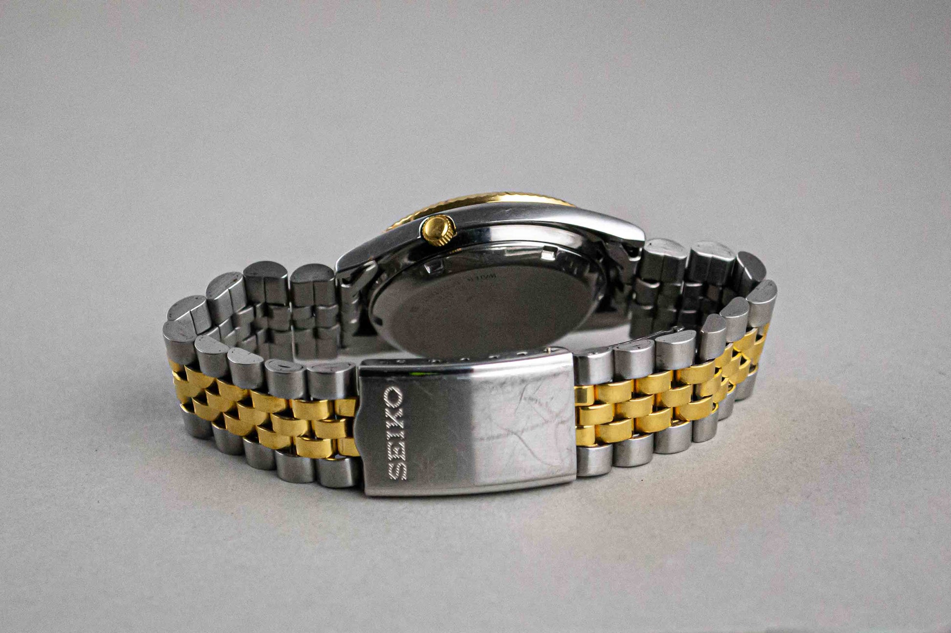 montre vintage Seiko "Datejust" SNXJ92 Or Acier lumeville