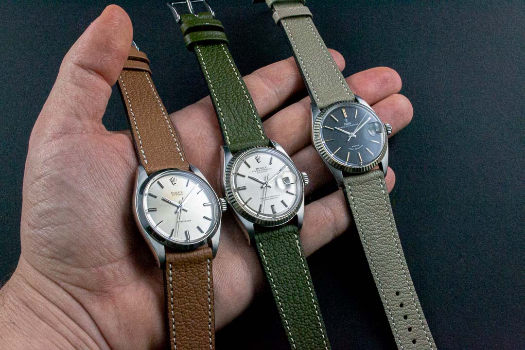 Bracelet LumeVille GOAT Whisky Olive Taupe rolex tudor montre vintage