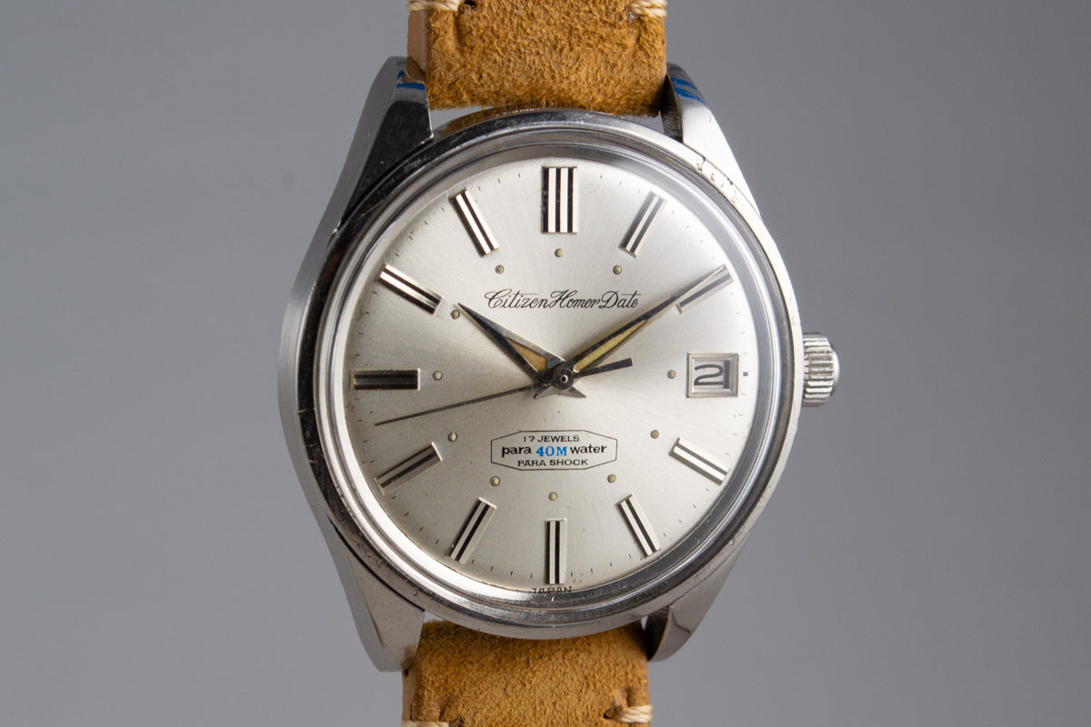 Citizen Homer Date Jumbo de 1964 1801 lumeville montre vintage