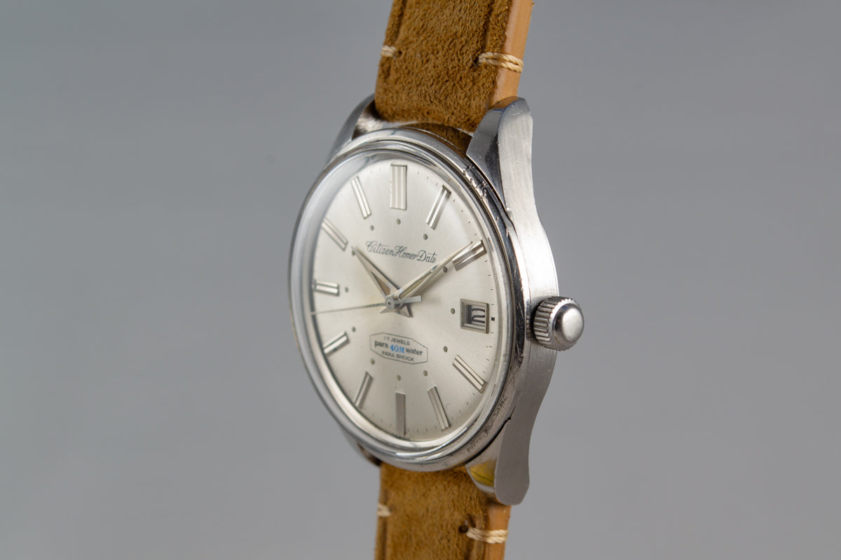 Citizen Homer Date Jumbo de 1964 1801 lumeville montre vintage