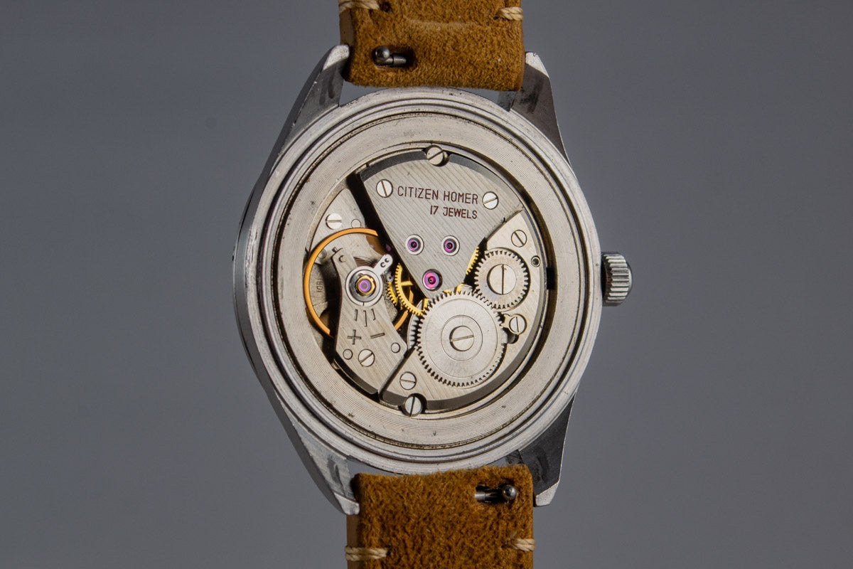 Citizen Homer Date Jumbo de 1964 1801 lumeville montre vintage