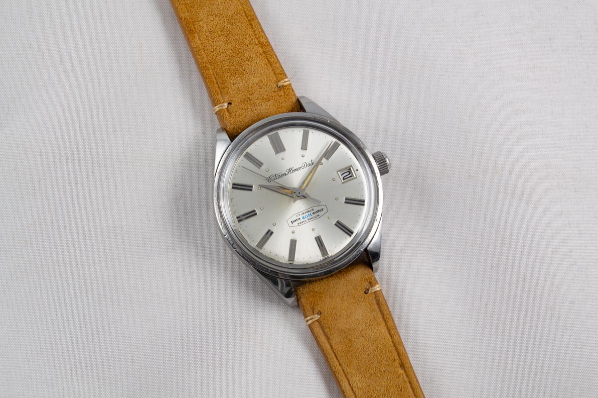 Citizen Homer Date Jumbo de 1964 1801 lumeville montre vintage