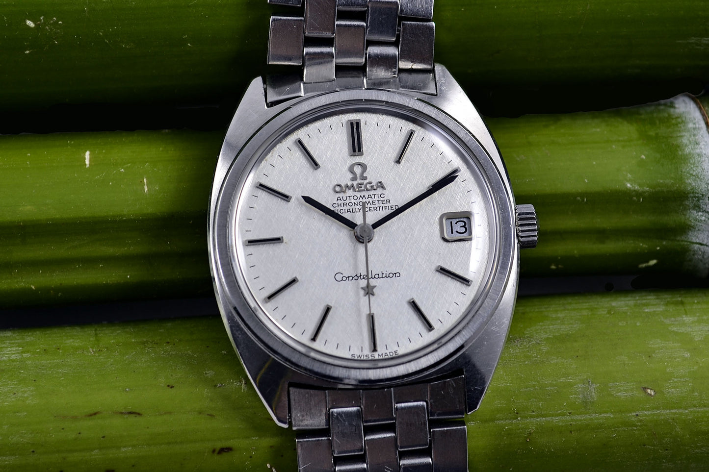 Omega Constellation "C" 168.017 Linen Dial late 1960 - LumeVille