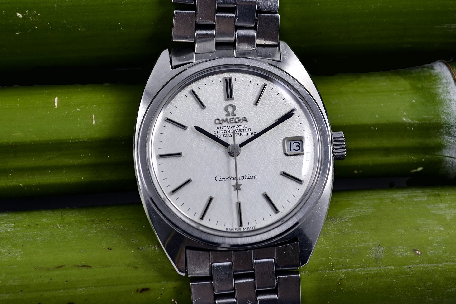 Omega Constellation "C" 168.017 Linen Dial late 1960 - LumeVille