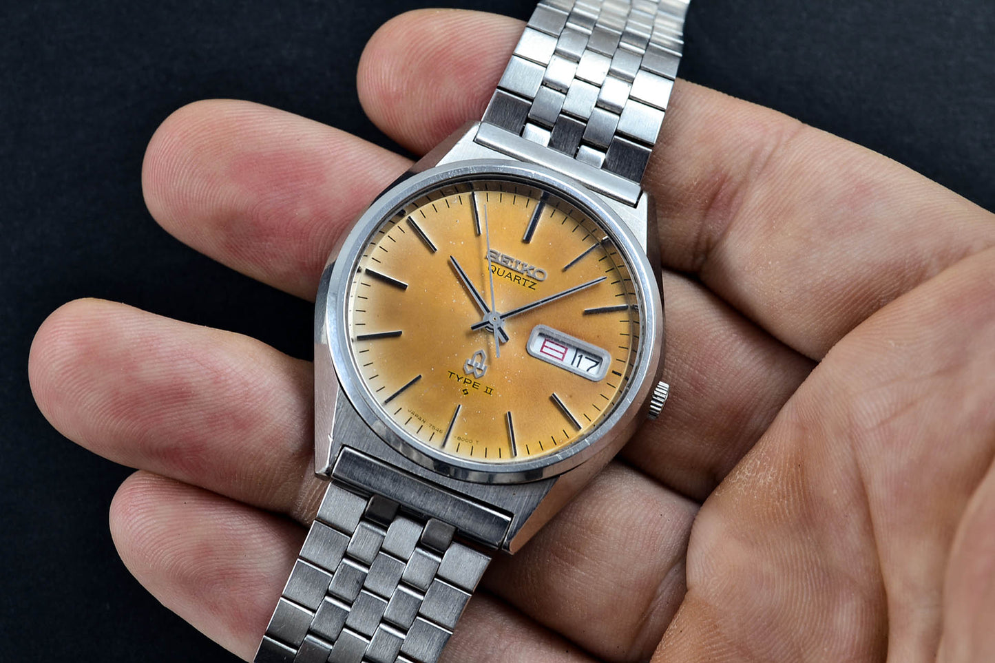 lumeville montre vintage Seiko Quartz JDM Type II 7546-8000