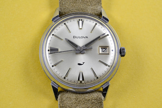 Bulova Sea King Baleine 1969 lumeville montre vintage