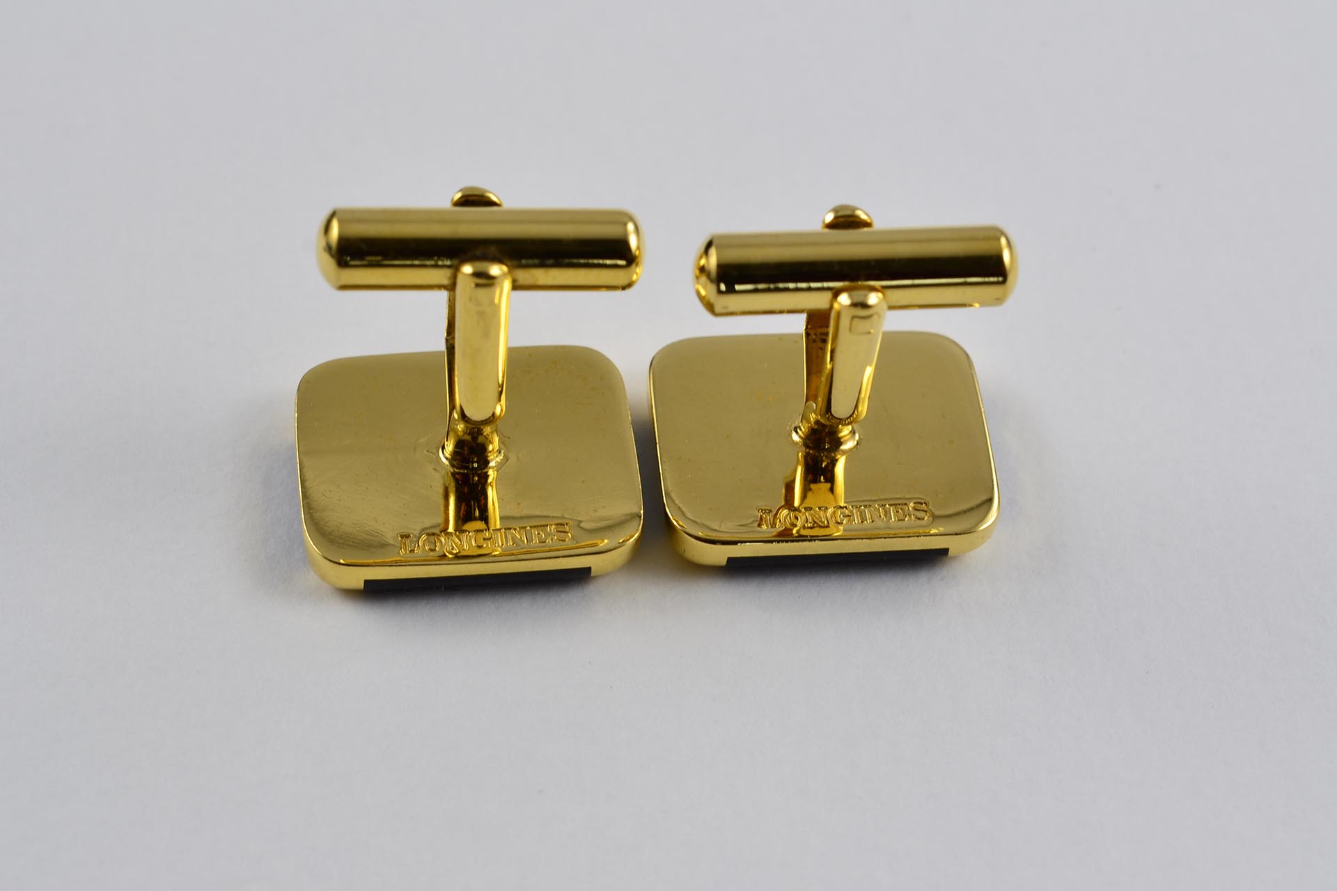 Longines - Boutons de manchette et bouton de col en onyx - LumeVille