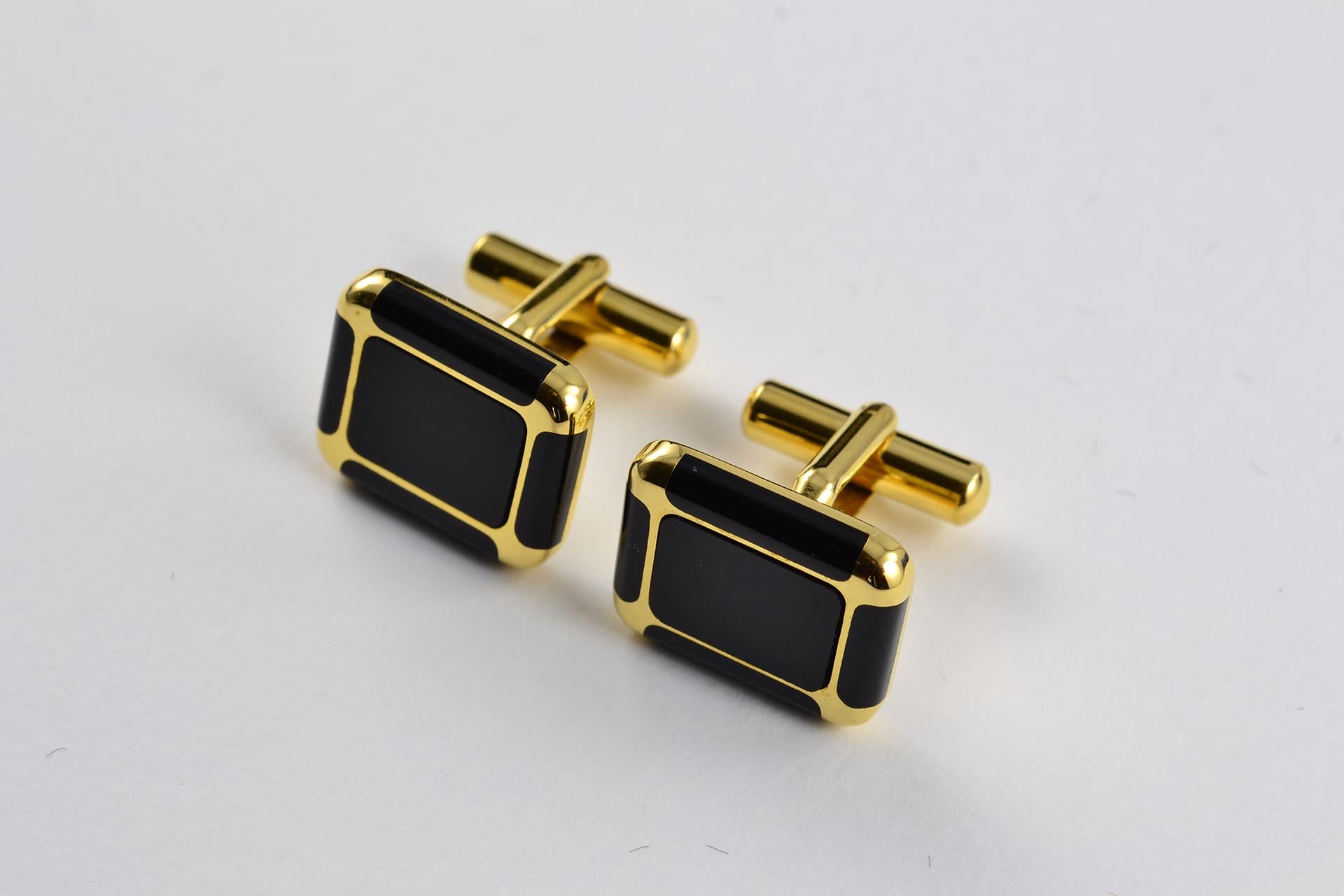 Longines - Boutons de manchette et bouton de col en onyx - LumeVille