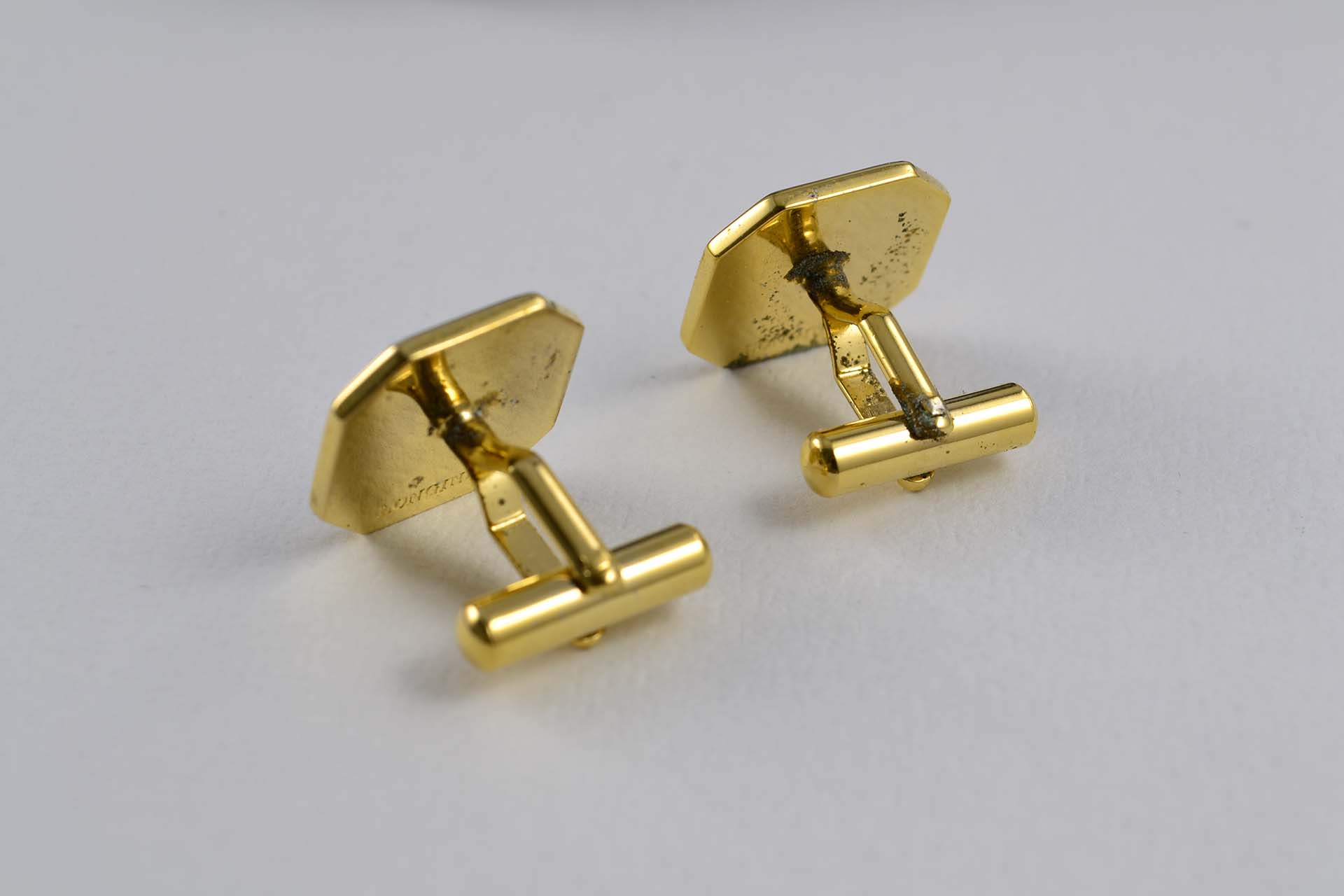 Longines - Boutons de manchette et bouton de col "L" en laque - LumeVille