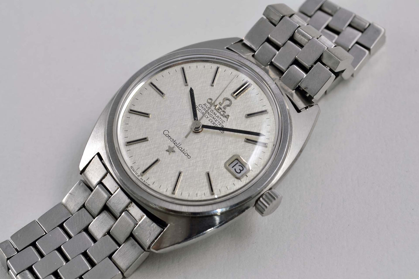 Omega Constellation "C" 168.017 Linen Dial late 1960 - LumeVille