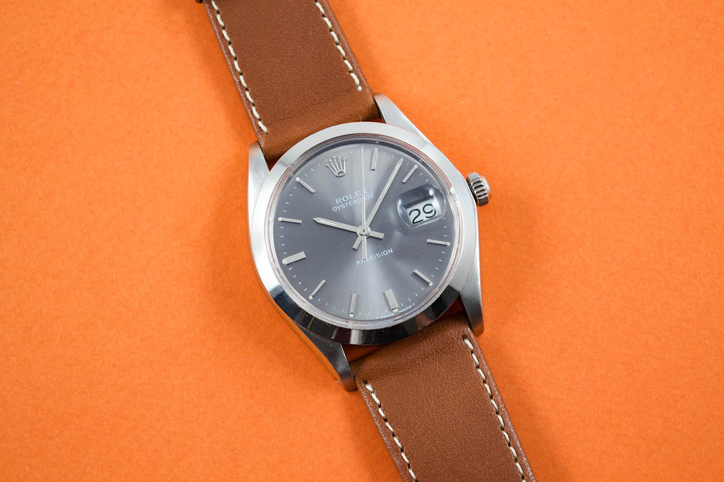 Rolex 6694 Oyster Precision Grise lumeville montre vintage