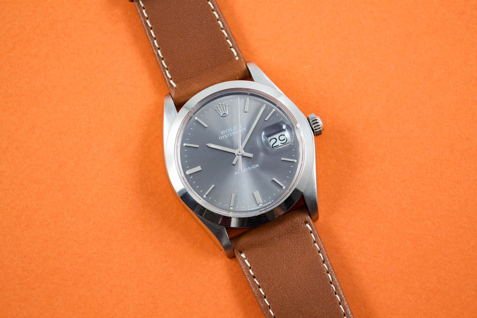 Rolex 6694 Oyster Precision Grise lumeville montre vintage