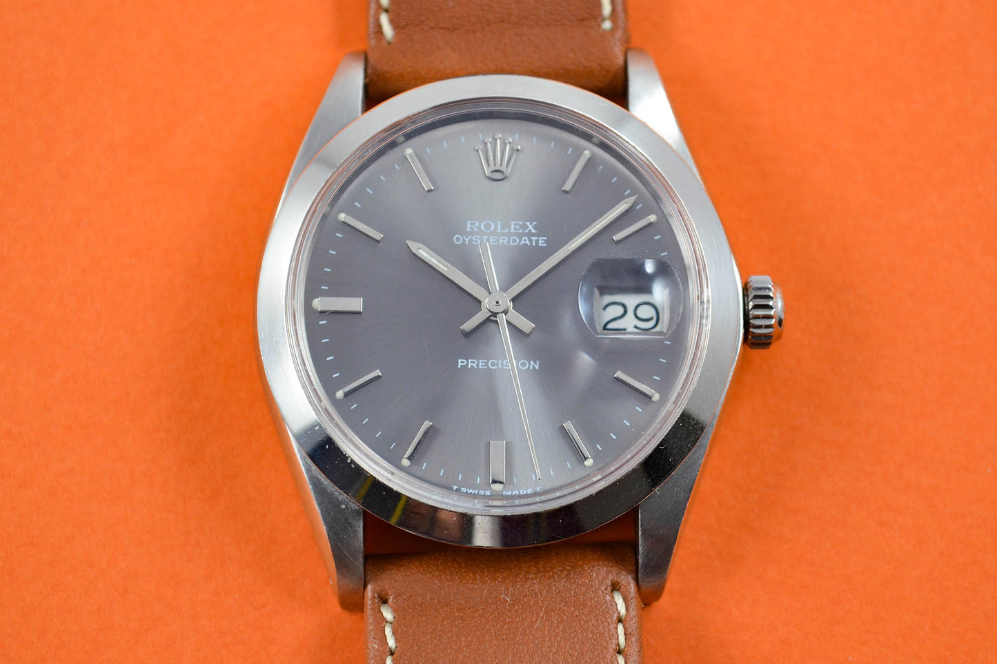 Rolex 6694 Oyster Precision Grise lumeville montre vintage