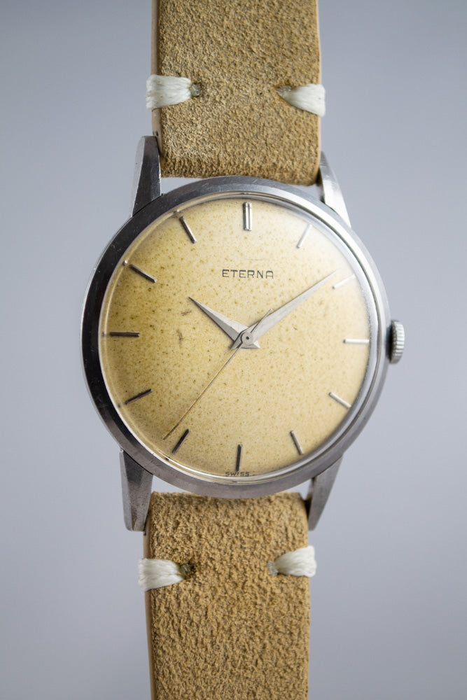 Eterna 3 aiguilles 1407 vers 1950 lumeville montre vintage