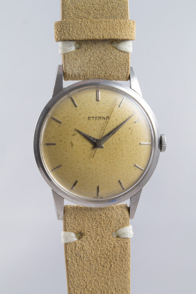 Eterna 3 aiguilles 1407 vers 1950 lumeville montre vintage