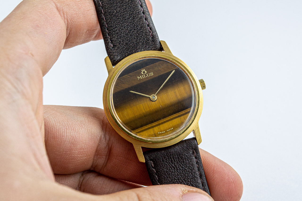 Milus Oeil du Tigre peseux 7001 lumeville montre vintage