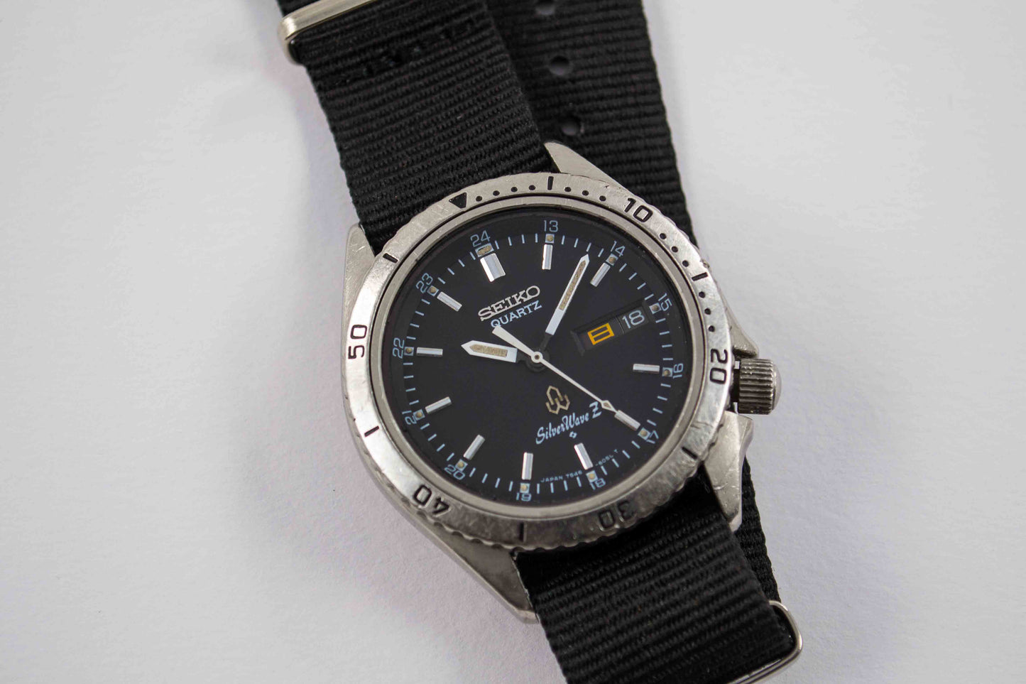 Seiko SilverWave Diver JDM 7546-6050 lumeville montre vintage