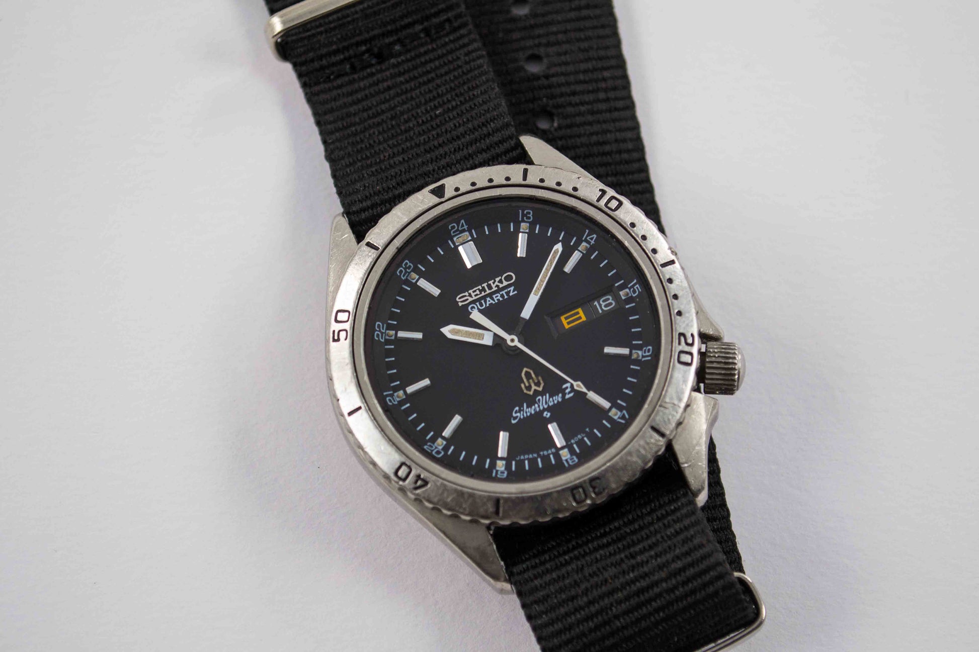 Seiko SilverWave Diver JDM 7546-6050 lumeville montre vintage