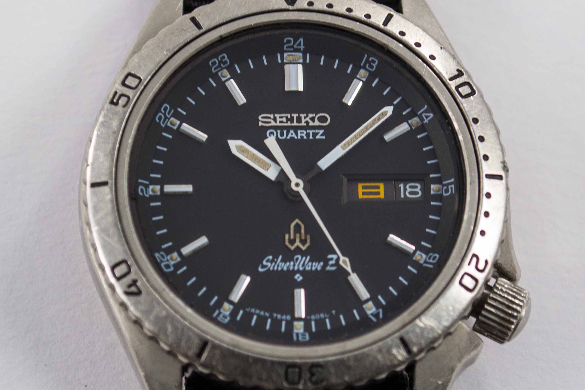 Seiko SilverWave Diver JDM 7546-6050 lumeville montre vintage