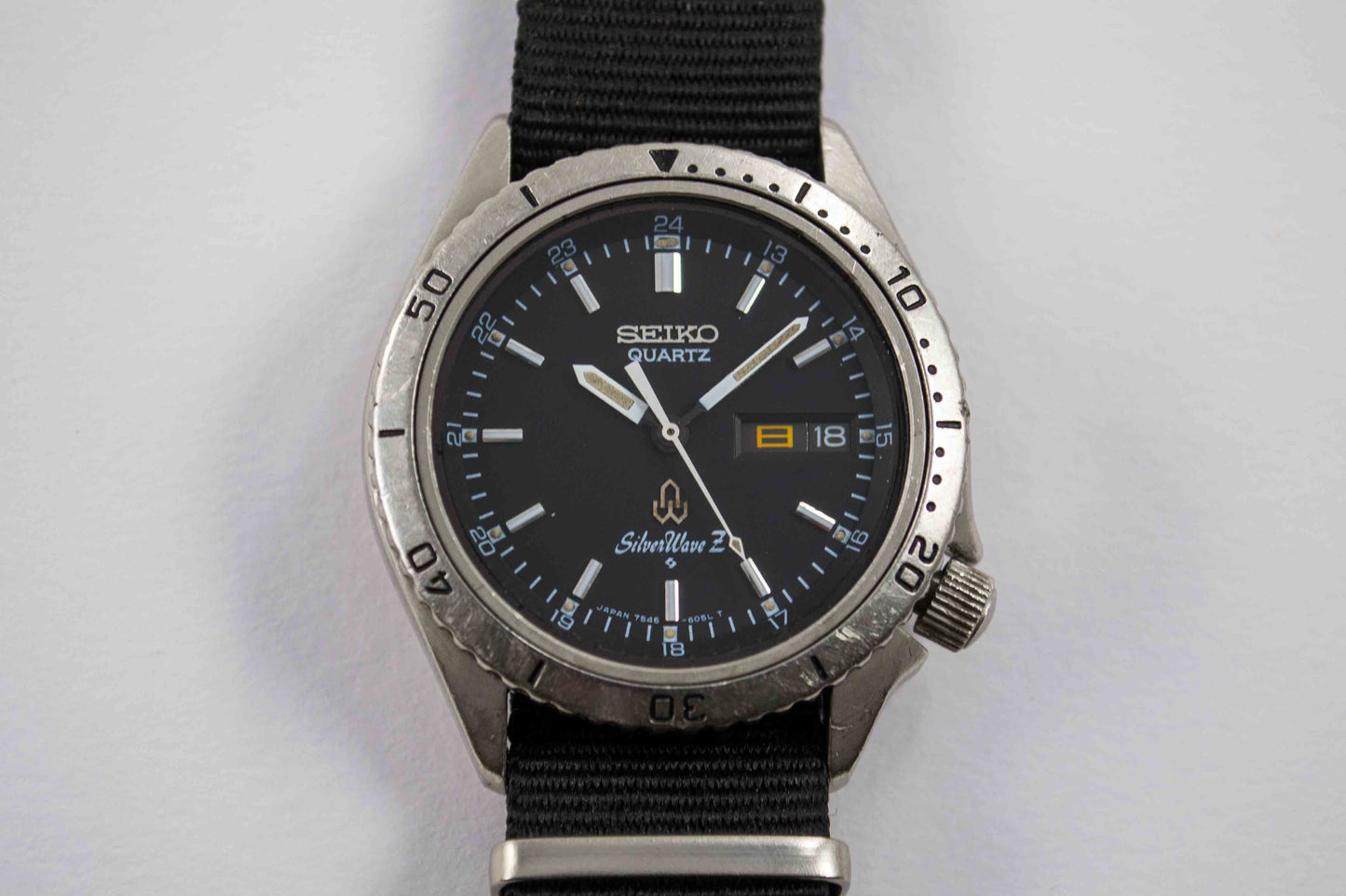 Seiko SilverWave Diver JDM 7546-6050 lumeville montre vintage